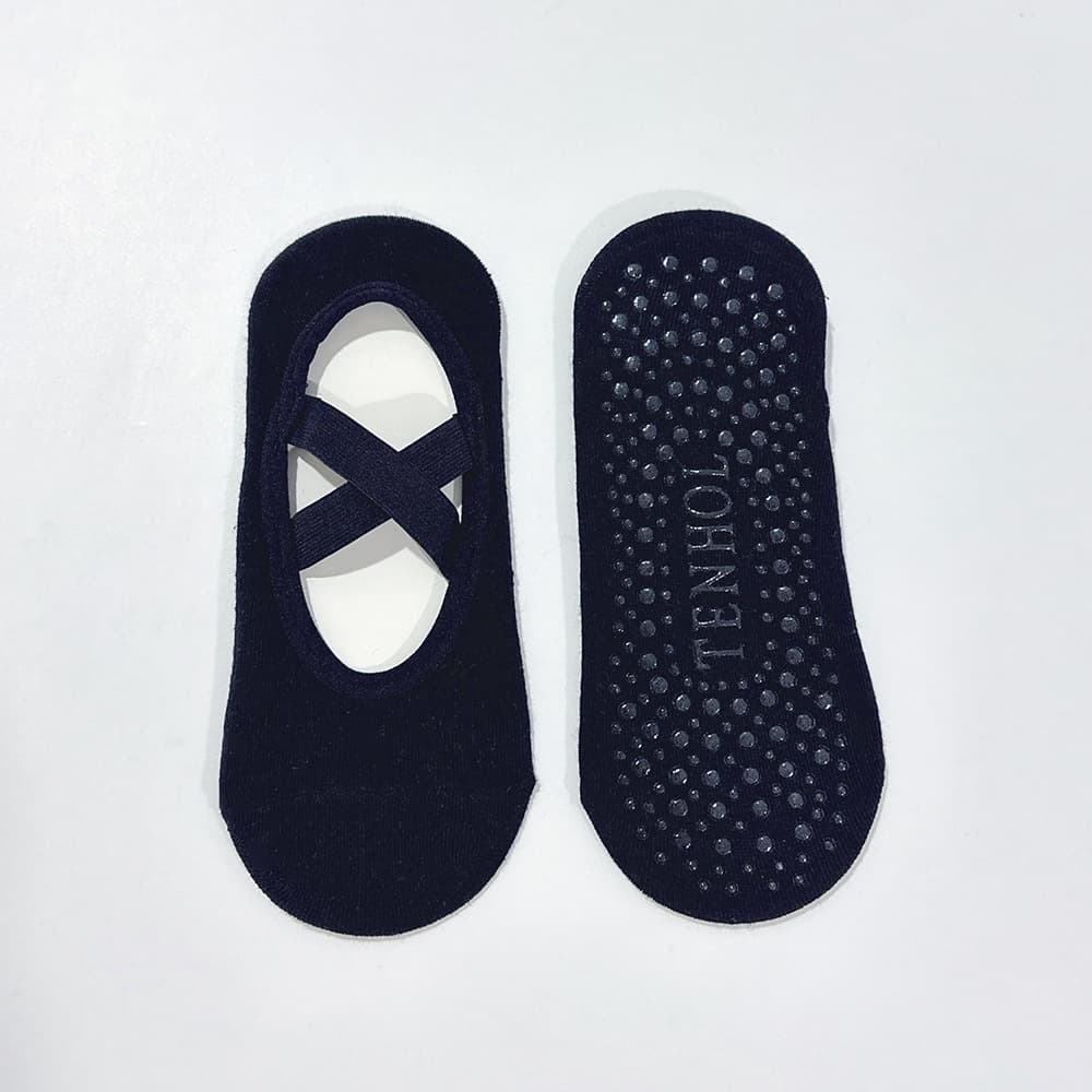 Yoga Socks Pilates Socks for Women Summer Breathable Open-Back Five-Toe Fitness Non-Slip Floor Socks with Grips