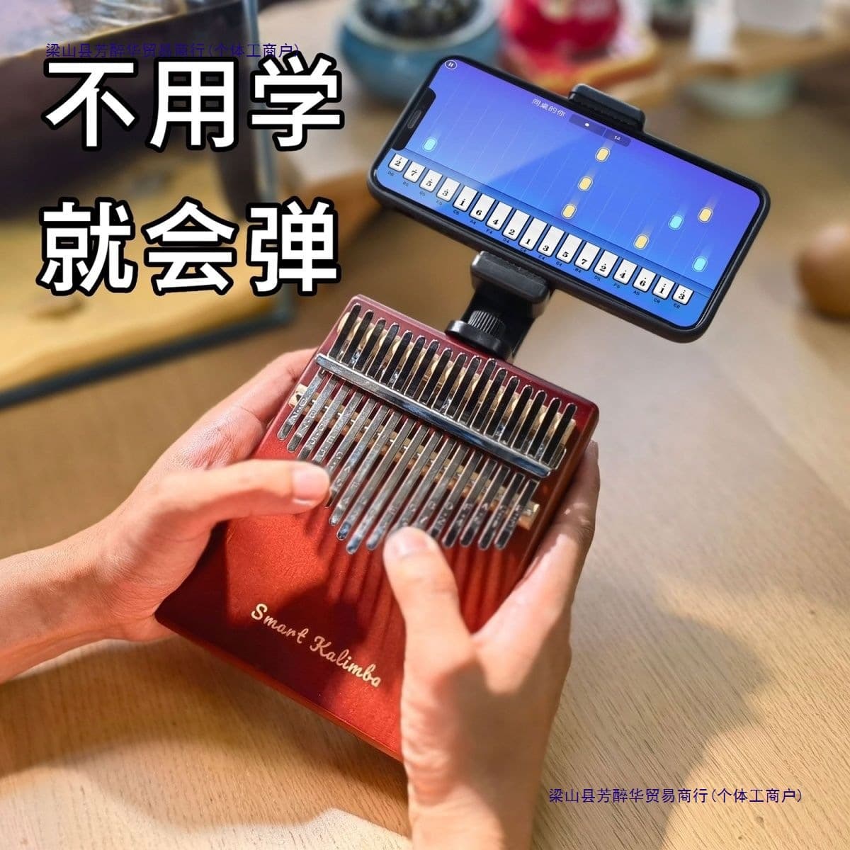 Thumb Piano for Girls Beginners Small 17-Tone 21-Tone Easy-To-Learn Instrument Ethereal Thumb Piano for Stress Relief