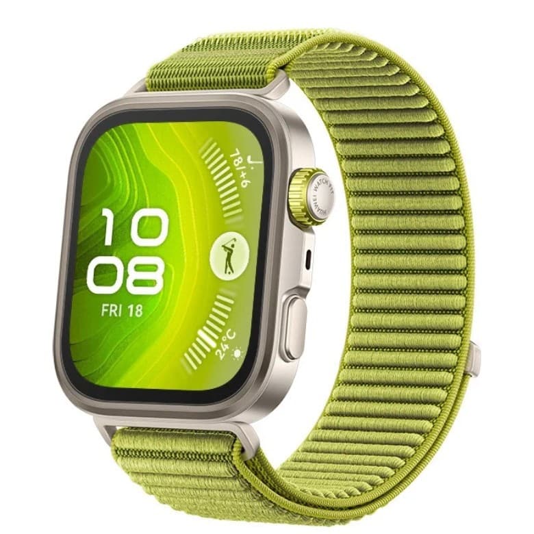 Compatible with Huawei Fit3/4 loop nylon strap, Huawei Watch Fit4 Pro hook and loop watch strap