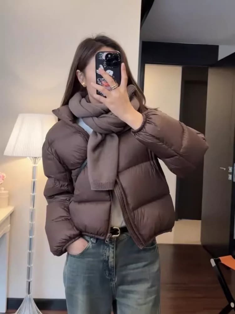 2024 New Cotton Clothes Women's Winter Short Loose Thickened Cotton Clothes Trendy Cotton Jacket Bread Jacket Small Man Jacket