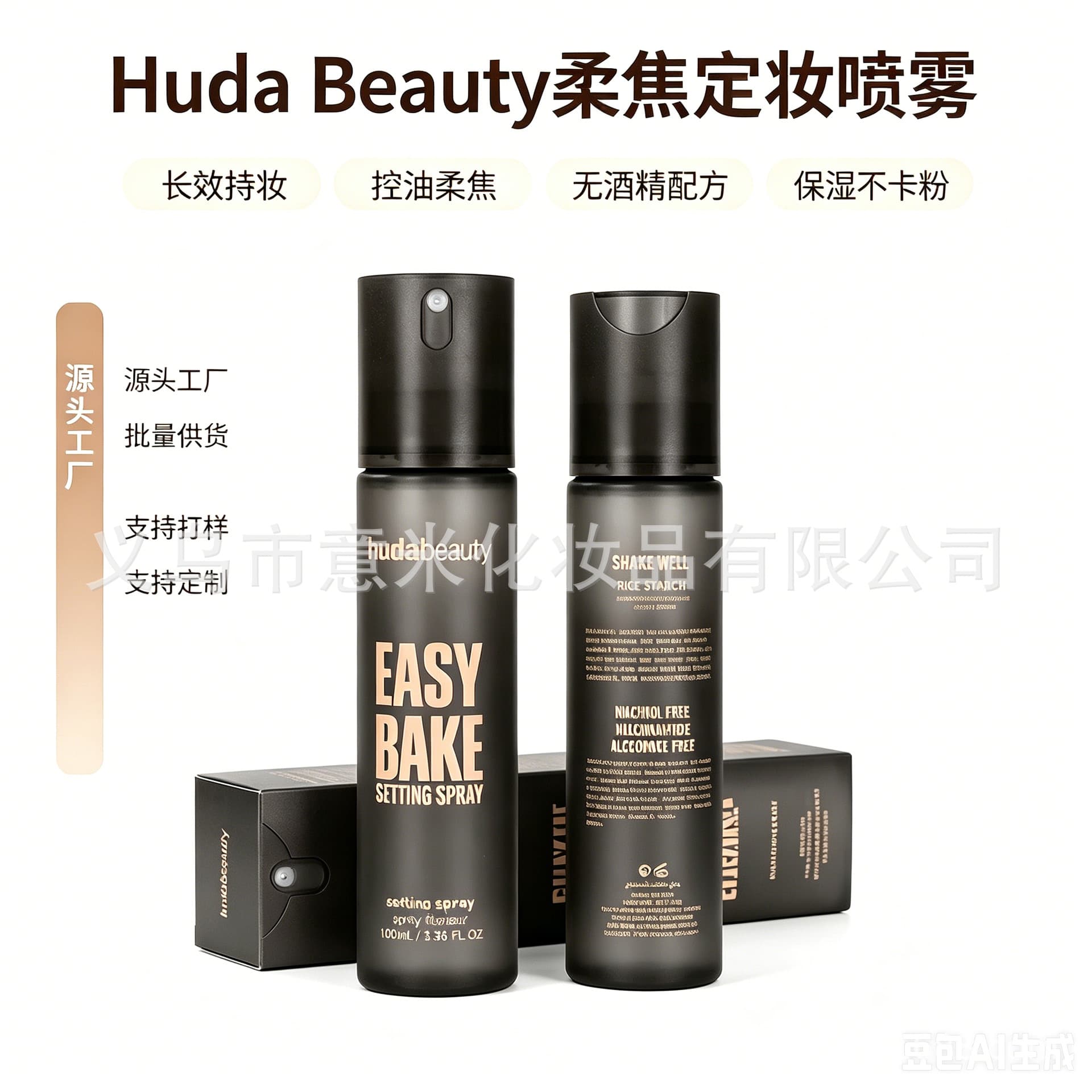 Cross-border Exclusive Huda Beauty Easy Bake Setting Spray