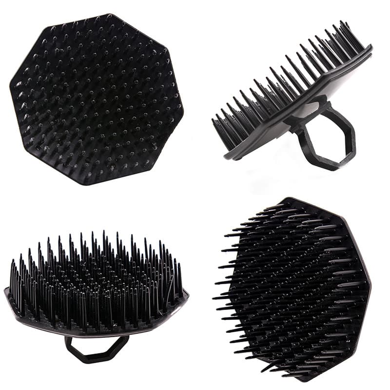 Cross-border scalp massage shampoo comb plastic hair comb with handle anti-dandruff shower comb smooth hair curly hair care