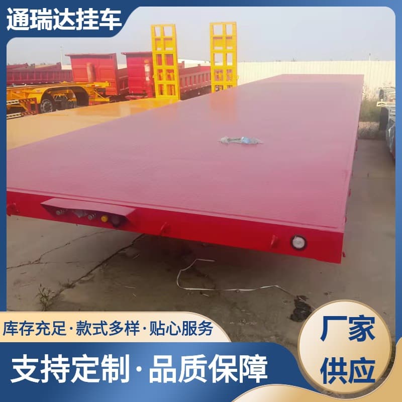 Export model 13m 12.5m container flatbed transport semi-trailer, container flatbed with locking device semi-trailer