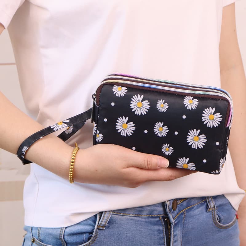 Wholesale 2024 New Style Women's Long Phone Wallet Clutch Bag Fabric Coin Purse Small Handbag