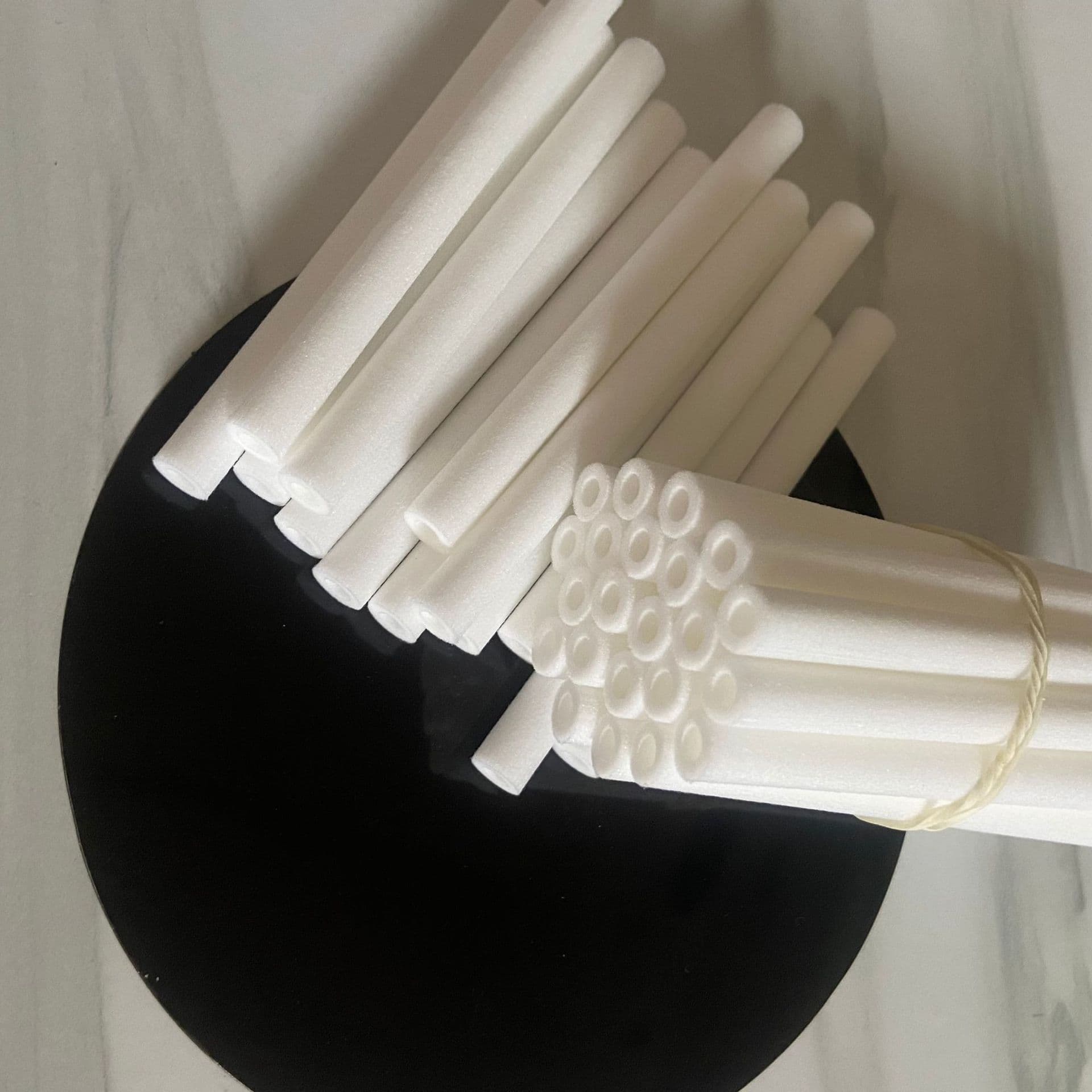 White φ8 Length 85mm Hollow Filter Core Oil-Absorbent Oil Storage Oil-Gas Separation Fiber Hollow Filter Cotton Stick