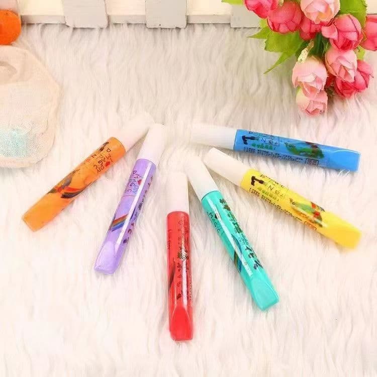 3D three-dimensional bubble pen creative cotton pen DIY handmade art painting pen children's popcorn pen expansion artifact
