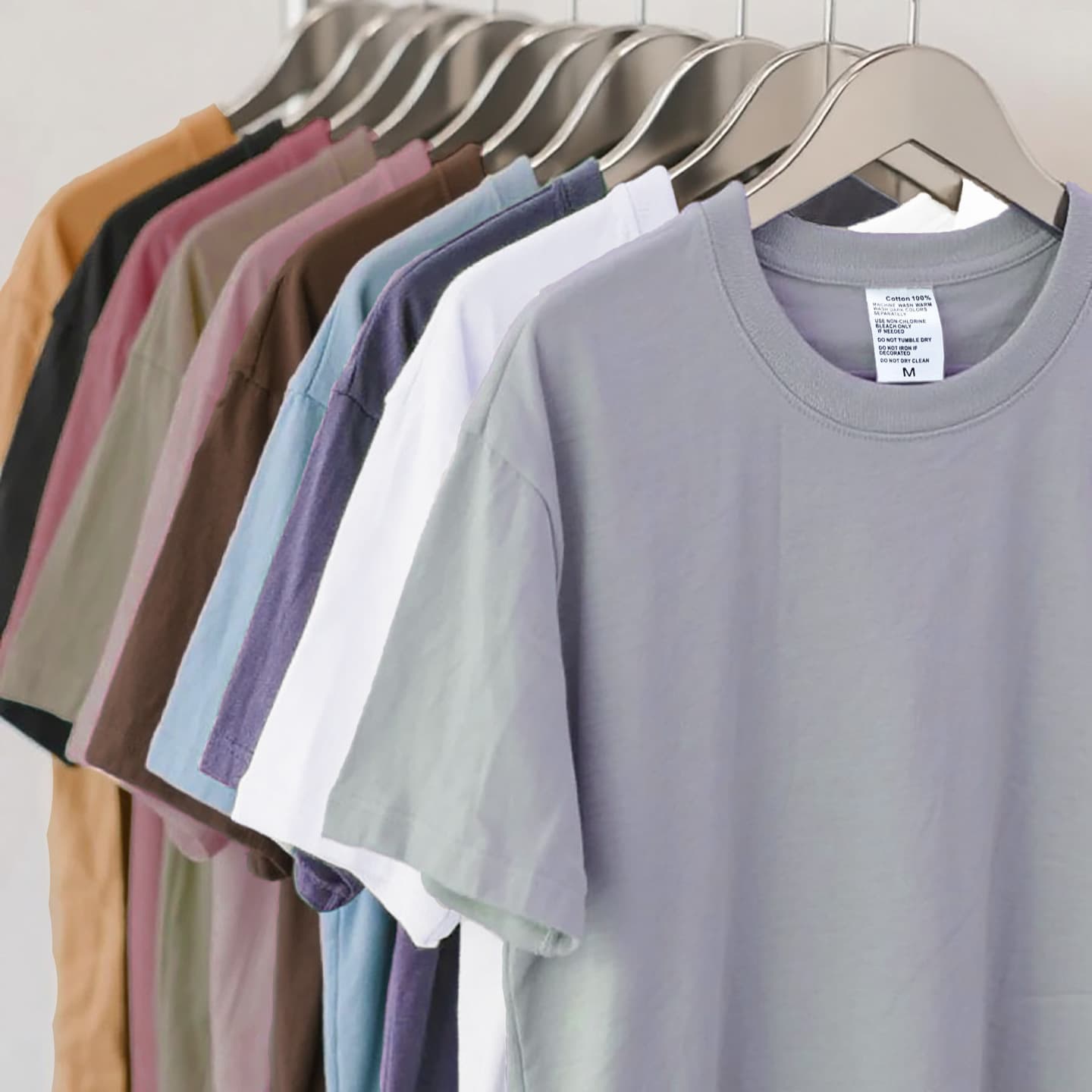 American Retro 250G Heavyweight Pure Cotton Crew Neck Short Sleeve T-Shirt Amekaji Loose Fit Regular Shoulder Top