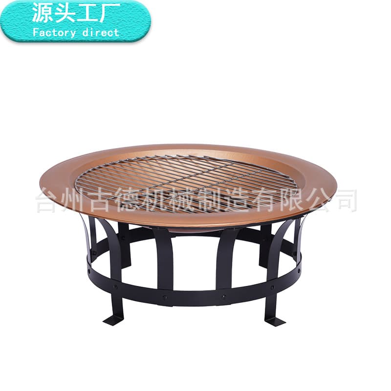 Outdoor camping homestay bonfire basin, round courtyard barbecue fire basin, new multi-functional heating basin for farmhouses