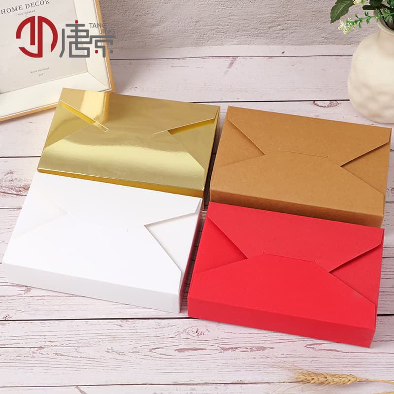 General Packaging Box Envelope Style Simple Paper Box Christmas/Cookie/Pastry Box Candy/Gift Box