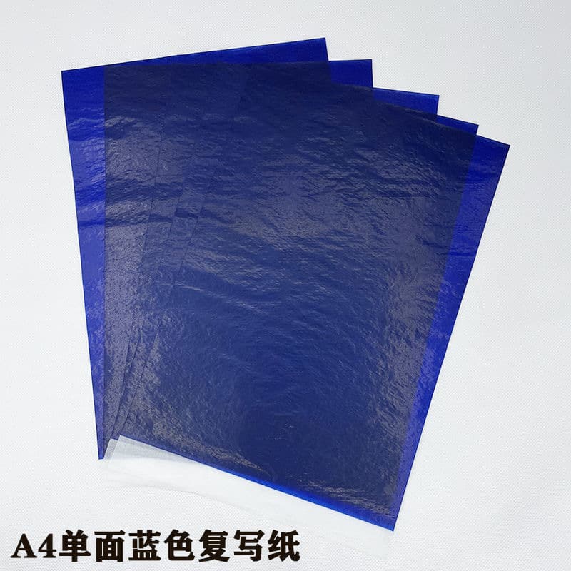 Blue Handwriting Copy Paper A4 Sheet Universal Financial Invoice Printing Paper Tracing Engraving Rubbing Transfer Paper