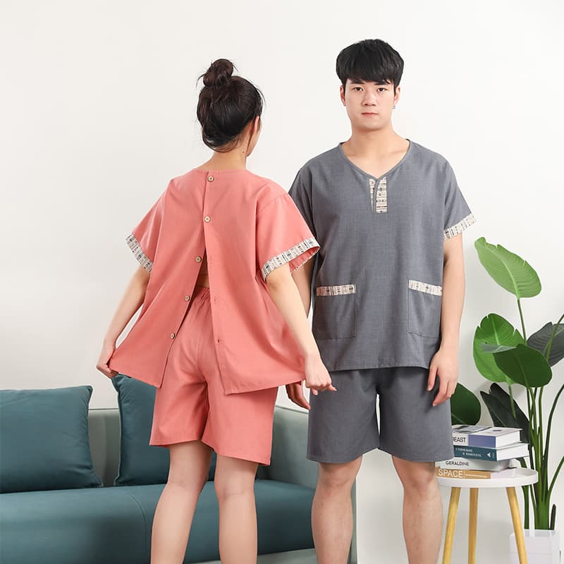 Moxibustion Suit, Sauna Suit for Women, Front and Back Open Moxibustion Suit, Men's Massage Foot Bath Suit, Hotel Bathrobe, Physiotherapy Suit Wholesale