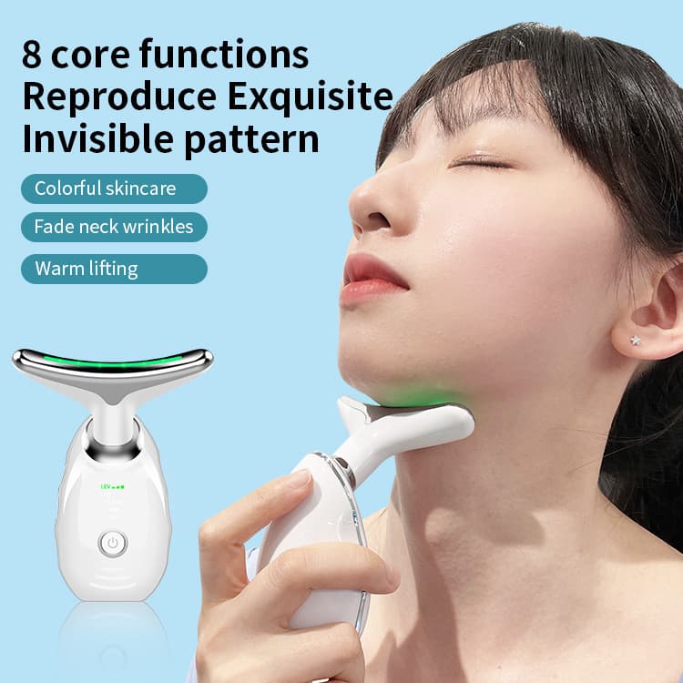 New Neck Massager Vibration Neck Wrinkle Care Massage Device Face Lifting Nasolabial Folds Beauty Instrument