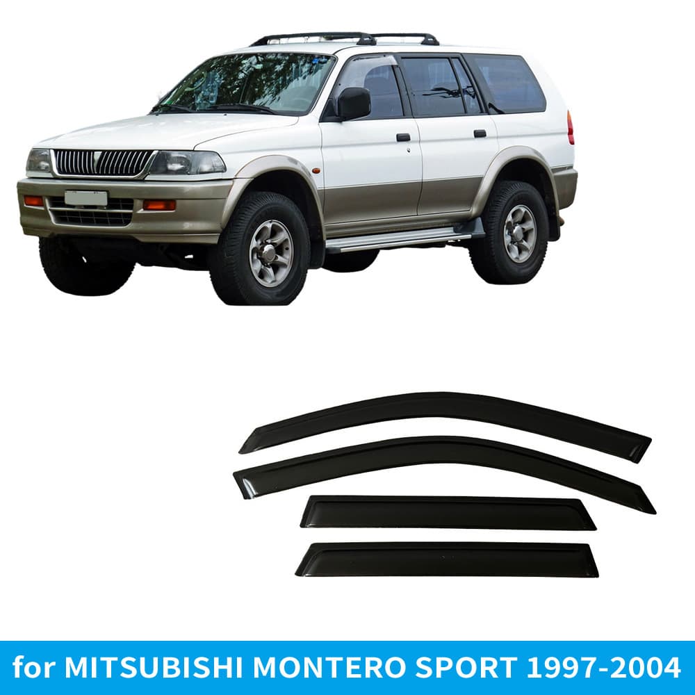 Compatible with Mitsubishi Montero Sport 1997-2004 Rain Guards Side Window Visors Thickened