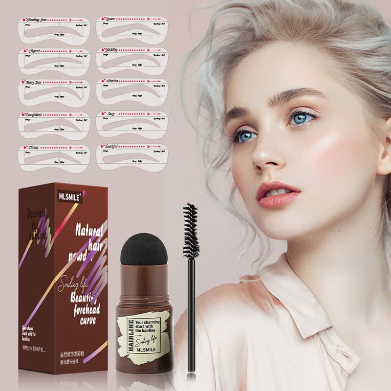 Hairline Pen Concealer Fill Powder Brow Stamp Set Waterproof Sweat-Proof Dense