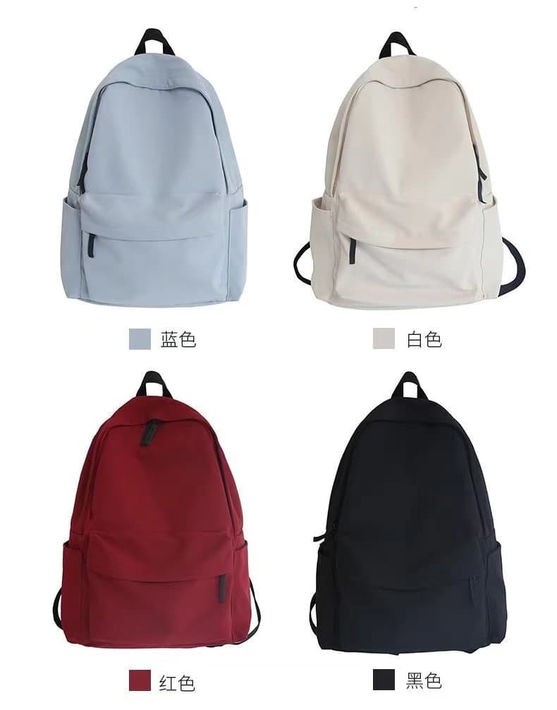 Minimalist Large Capacity Backpack for Men and Women, Black School Bag, College Student Backpack, Versatile Laptop Backpack, Trendy