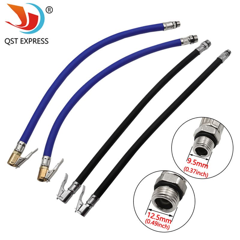 Car tire rubber hoses, air inflators, tire pressure gauge extensions, bicycle and electric vehicle tire inflation hoses