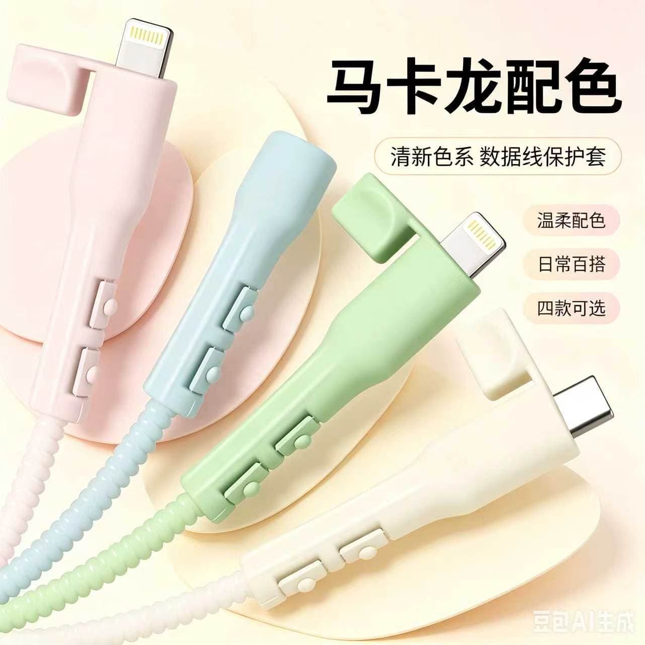Universal data cable protective cover to prevent charging cable breakage protective cover mobile phone charging cable soft silicone protective cover wholesale