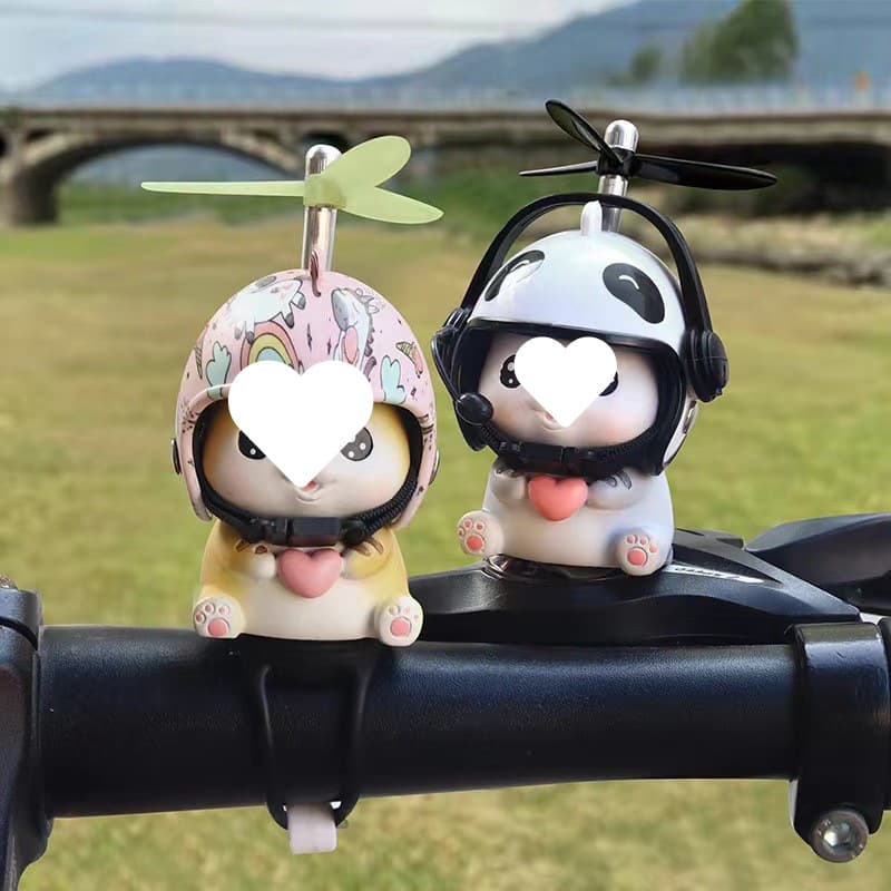 Wholesale Cute Magic Cat Little Yellow Duck Rearview Mirror Car Decoration for Bicycle, Electric Scooter, Motorcycle