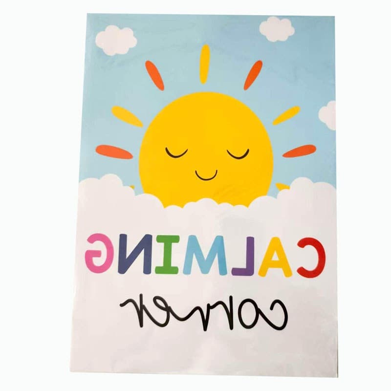 Cross-border new wall decoration poster CALMING CORNER calm corner classroom decoration painting