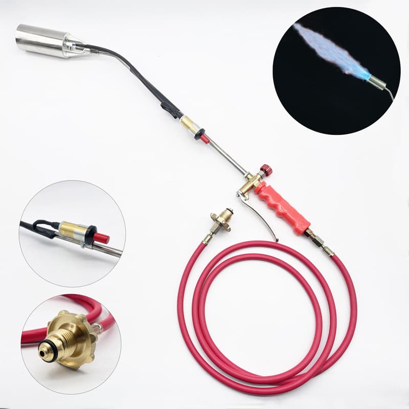 American standard with electronic ignition liquefied gas weed burner, propane flame gun, combustion torch, British gas weed burner.