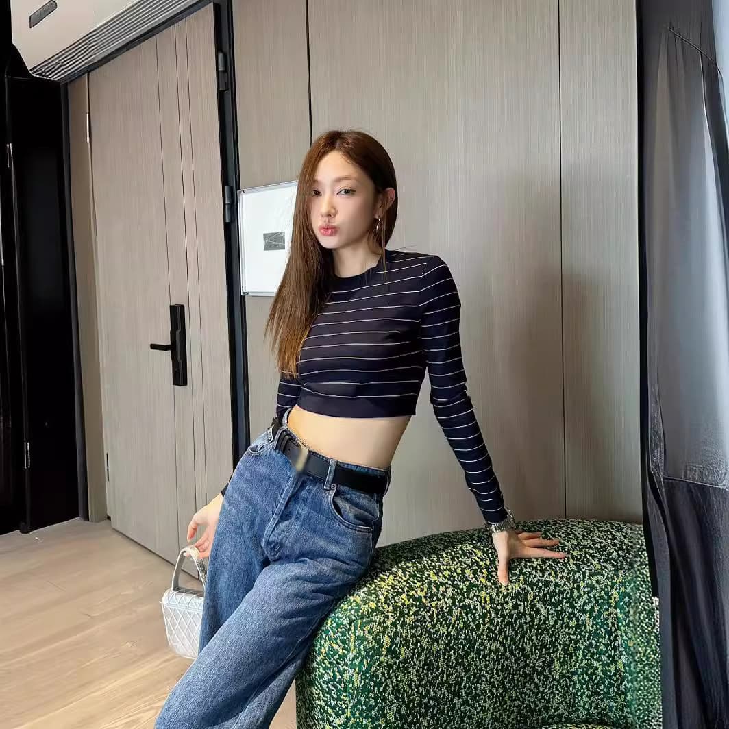 Shenzhen Nanyou Classy Original CD Home Spring and Summer Classic Small Stand Collar Short Front and Long Back Asymmetrical Design Long Shirt