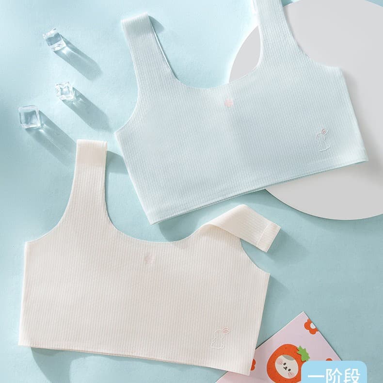 Developmental bra for girls, middle school students, girls, traceless breathable second-stage high school students and teenagers 7A antibacterial