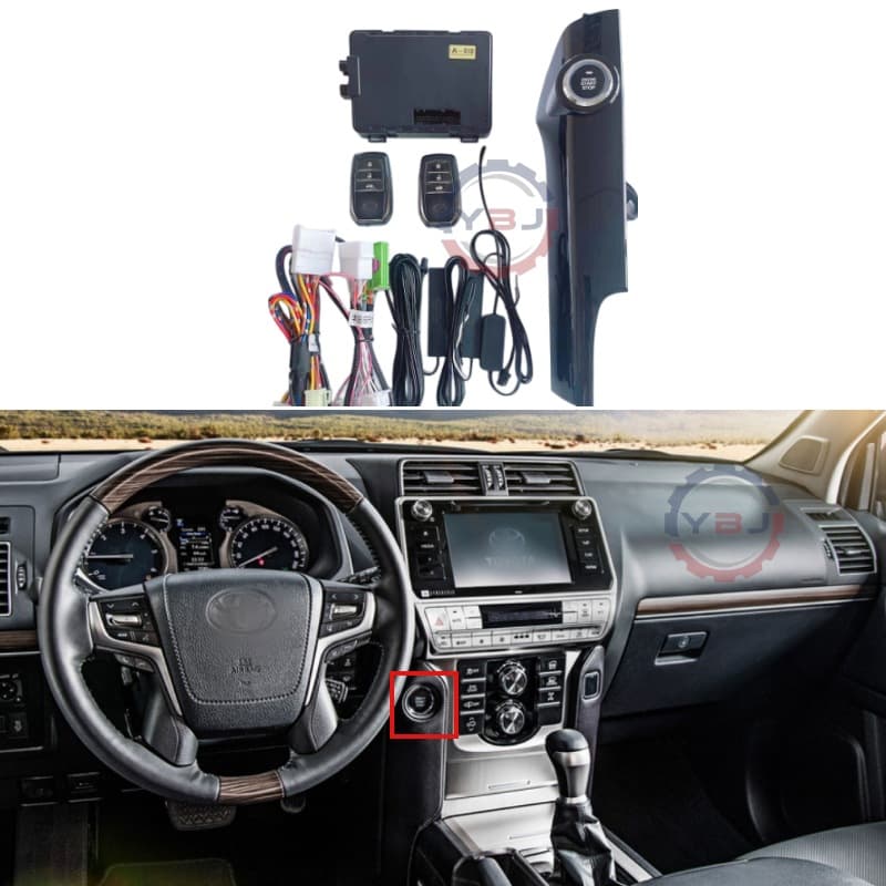 Prado FJ150 Car Smart One-Key Start Remote Anti-Theft Alarm Vehicle-Specific Ignition Switch
