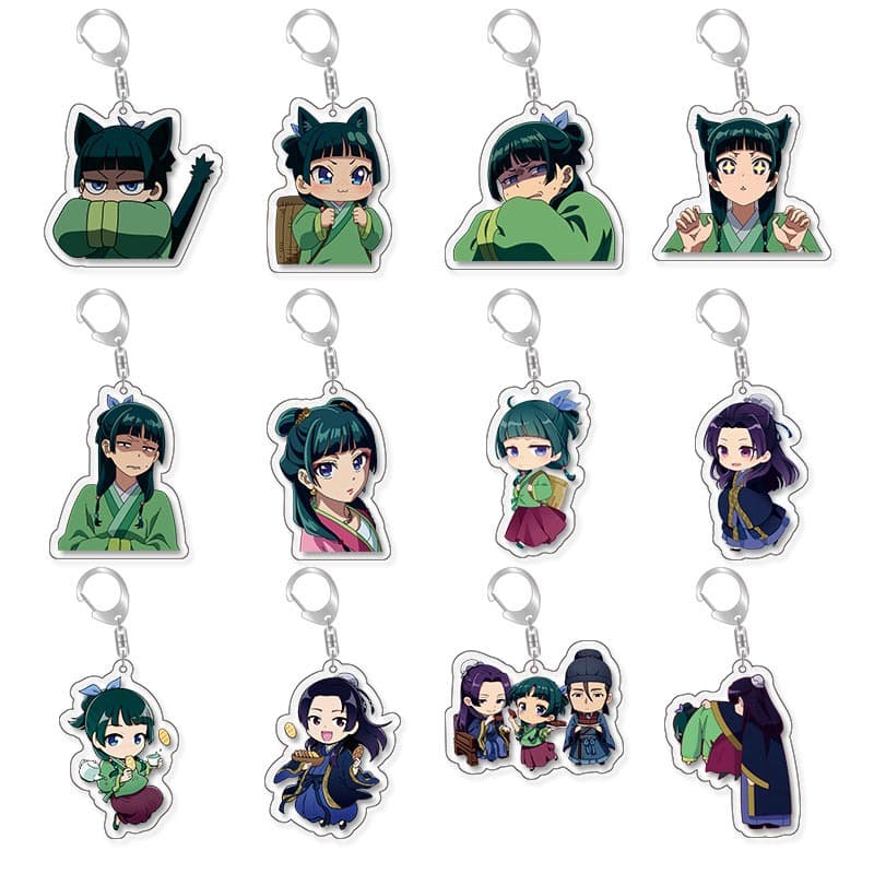 Medicinal Girl's Whispering Animation Peripheral Acrylic Keychain Cat Gao Shunren's Jade Leaf Concubine Japanese Comic Pendant