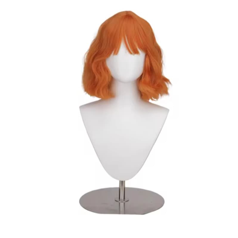 Si Yi One Piece Nami Cos Wig Orange Short Curly Wig Nami Cosplay Orange Curly Hair