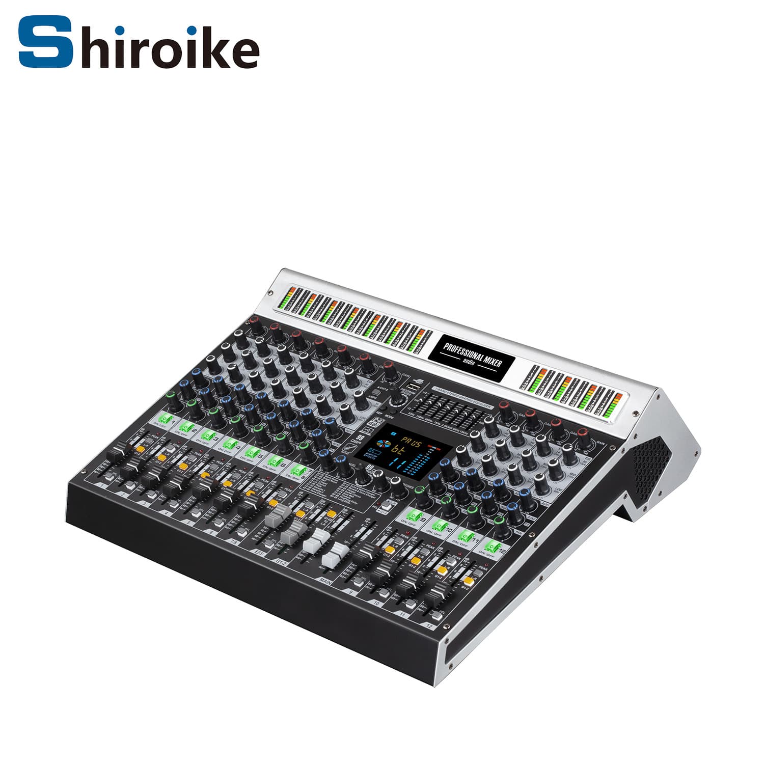 Cross-border direct supply 8/12-channel mixer USB Bluetooth reverberation effect stage bar performance audio mixing console