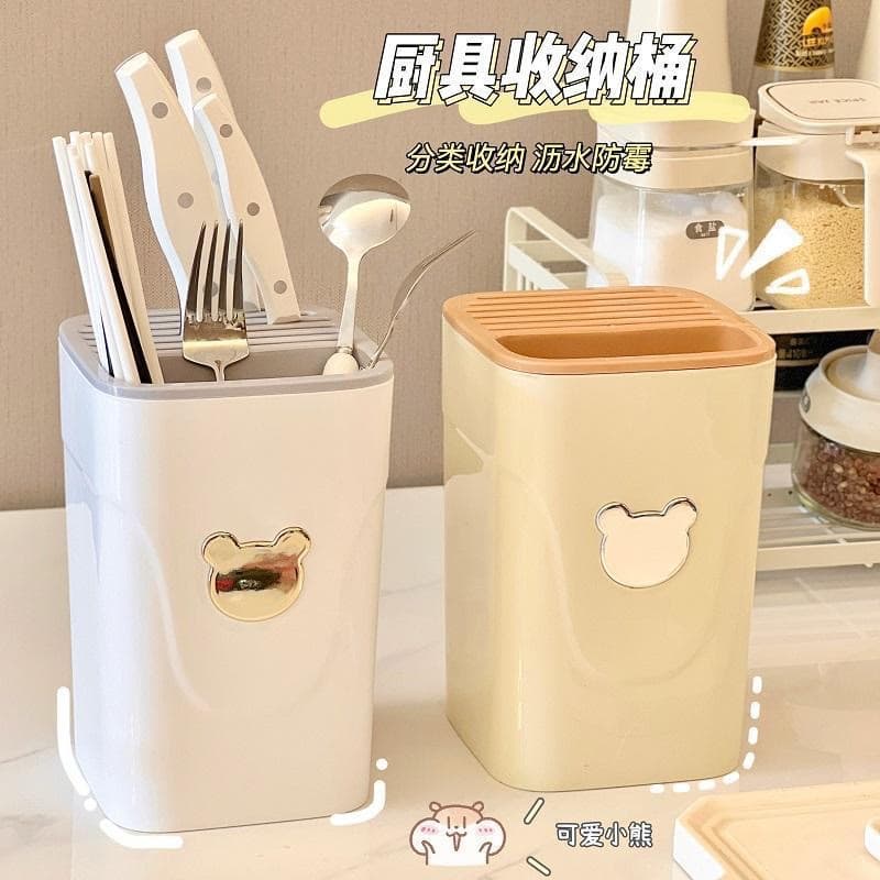 Multifunctional kitchen knife rack, kitchen countertop knife storage rack, dormitory draining household knife rack, knife storage wholesale