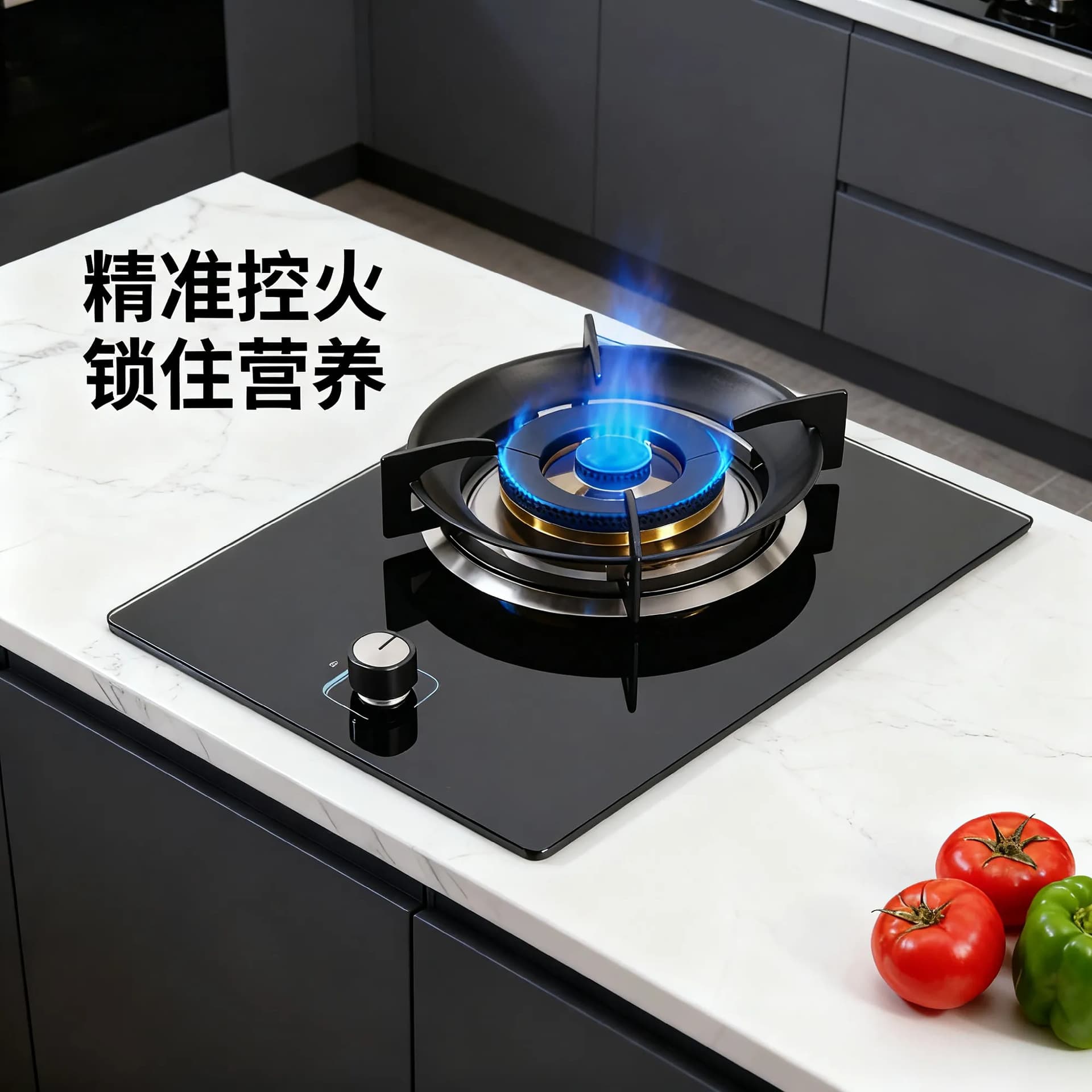 Sea King Kong All-Black LPG Single Burner Household Automatic Flame-Out Gas Cut-Off Protection Gas Stove Free Shipping High Flame