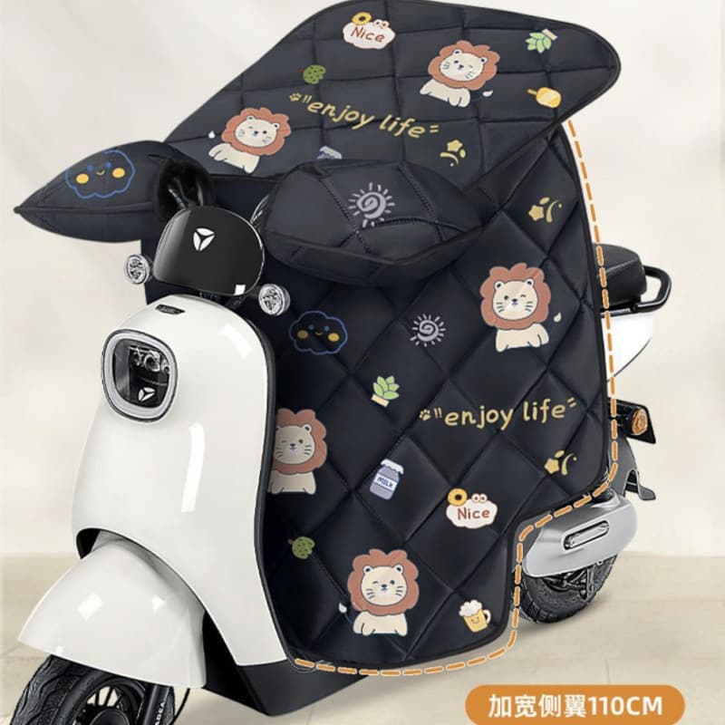 Winter fleece-lined thickened enlarged new waterproof warm motorcycle electric vehicle windproof cover rainproof