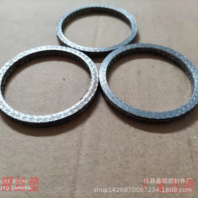 304 Stainless Steel Mesh Graphite Gasket Graphite Steel Wire Gasket 309 310 Steel Wire Sealing Gasket Graphite Steel Wire Tapered Gasket