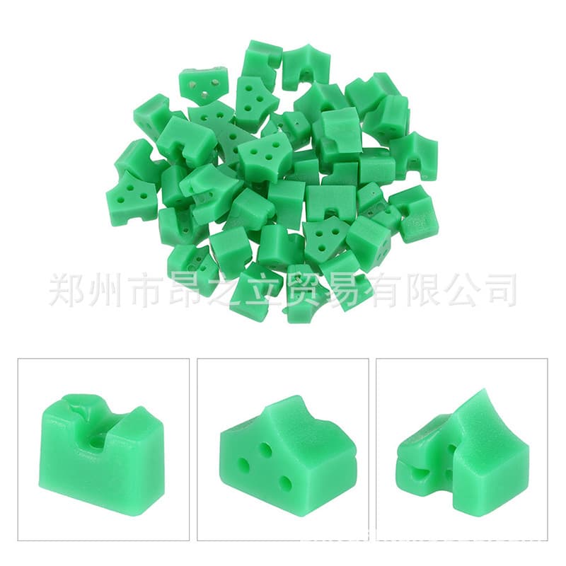 Dental Matrix Band Wedges Green Small Triangle Interdental Wedges 40-Pack Oral Material