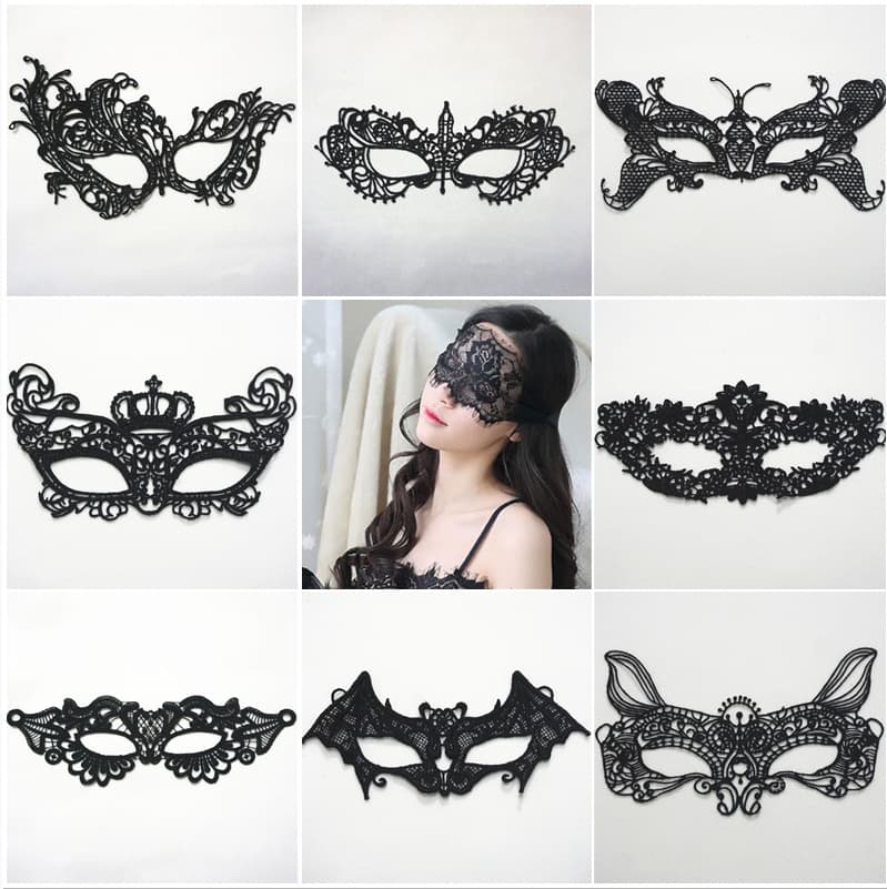 Lace cutout eye mask, princess nightclub bra, queen party sexy lingerie, dropshipping available.