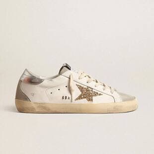 GGDB New Trendy Star Dirty Sneakers Distressed Board Shoes Height-Increasing Dirty Shoes Casual White Shoes Silver Tail Gold Star
