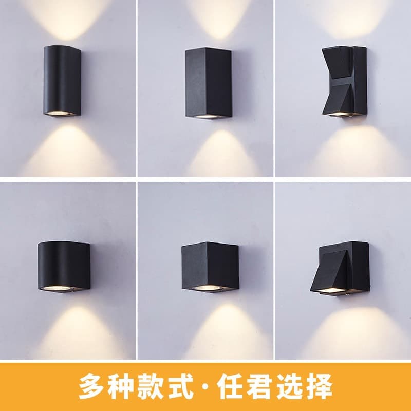 Outdoor Wall Light, Villa Exterior Courtyard Spotlight, Balcony Corridor Doorway Entrance Sign Wall Wash Spotlight