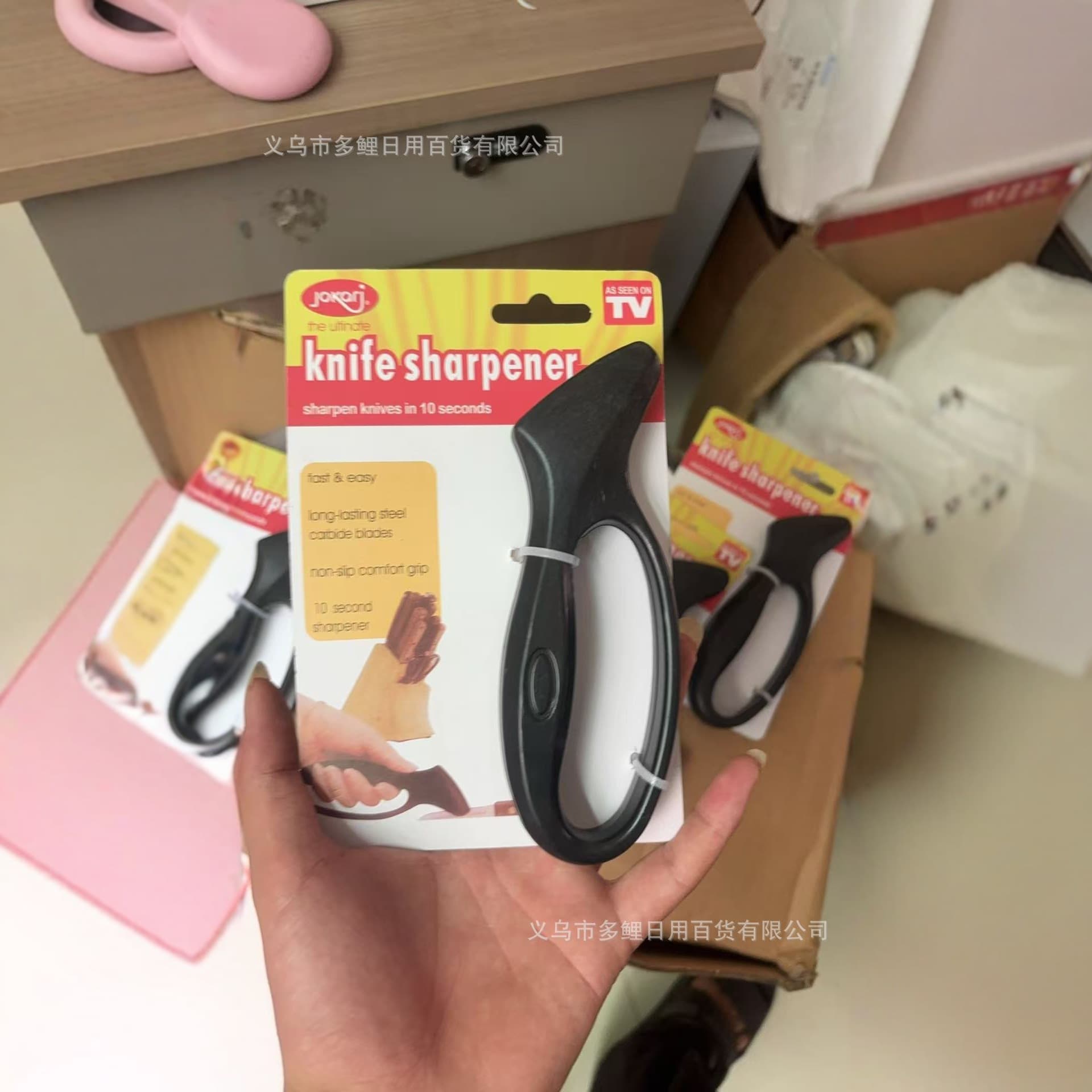 Cross-border New Single-head Handle Sharpener - Kitchen Supplies Small Tool Portable Multi-functional Quick Sharpener
