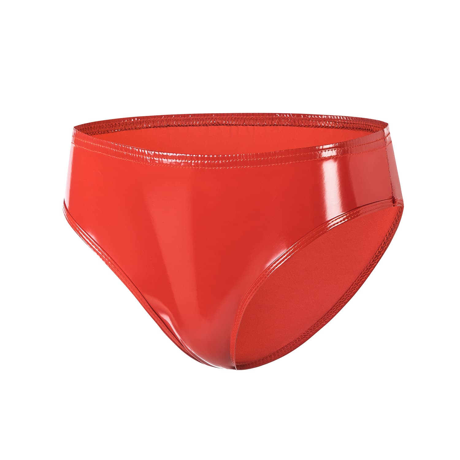 Cross-border Product, European and American High Gloss PVC Patent Leather Sexy Triangle Hot Shorts, Odorless, Accurate Sizing