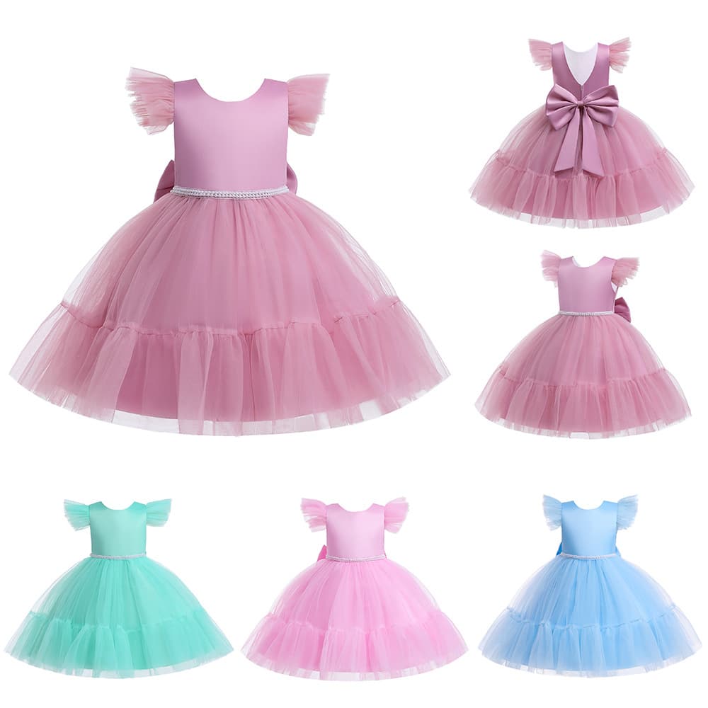 2026 New Children's Princess Dress for Girls Birthday Party Host Performance Tutu Runway