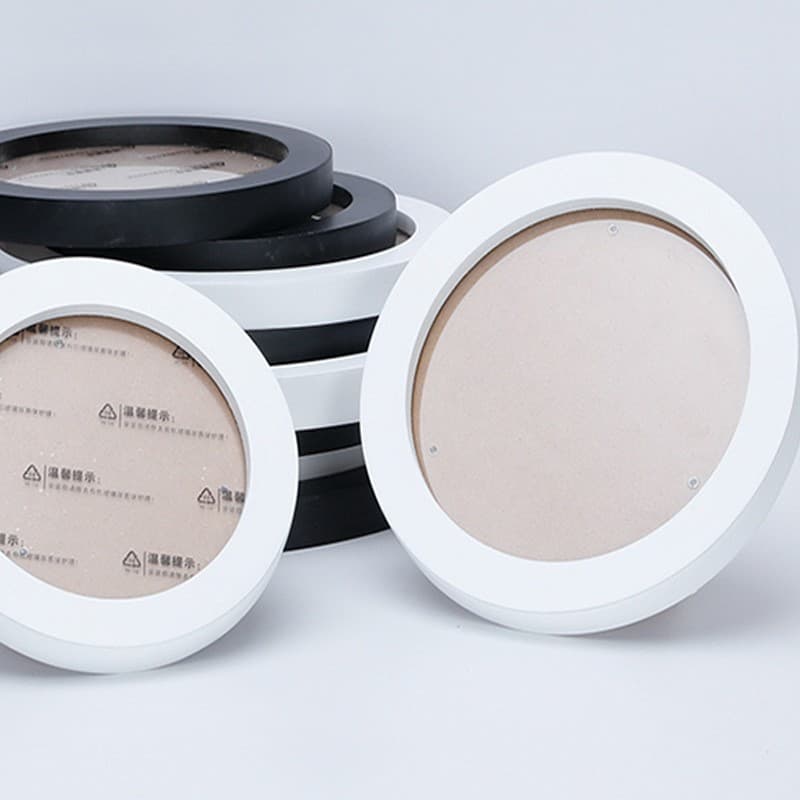 Round Square Photo Frames European Style Display Stand 5" 6" 8" 10" Minimalist Wall-Mounted Photo Frame Display Holder Manufacturer Wholesale