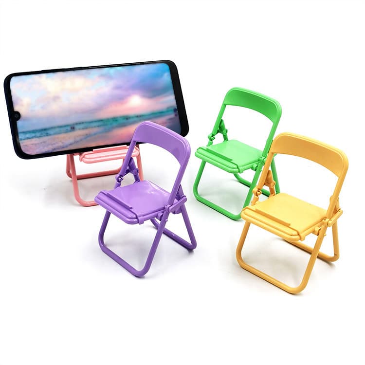 Desktop chair mobile phone holder universal ins macaron color holder chair holder desktop decorative ornaments