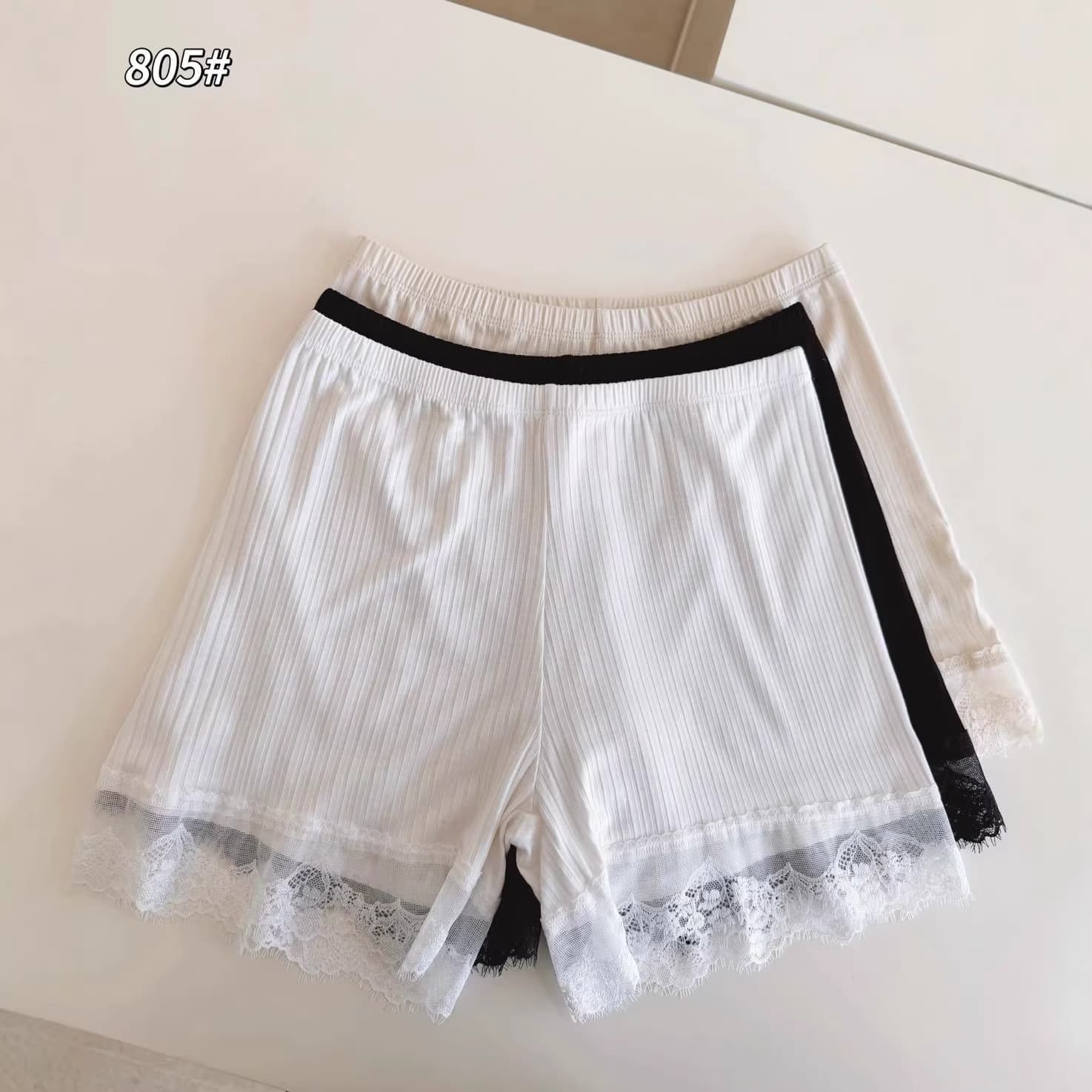 2025 Yuanbao lace safety pants anti-exposure thin wearable shorts cool and comfortable loose threaded leggings