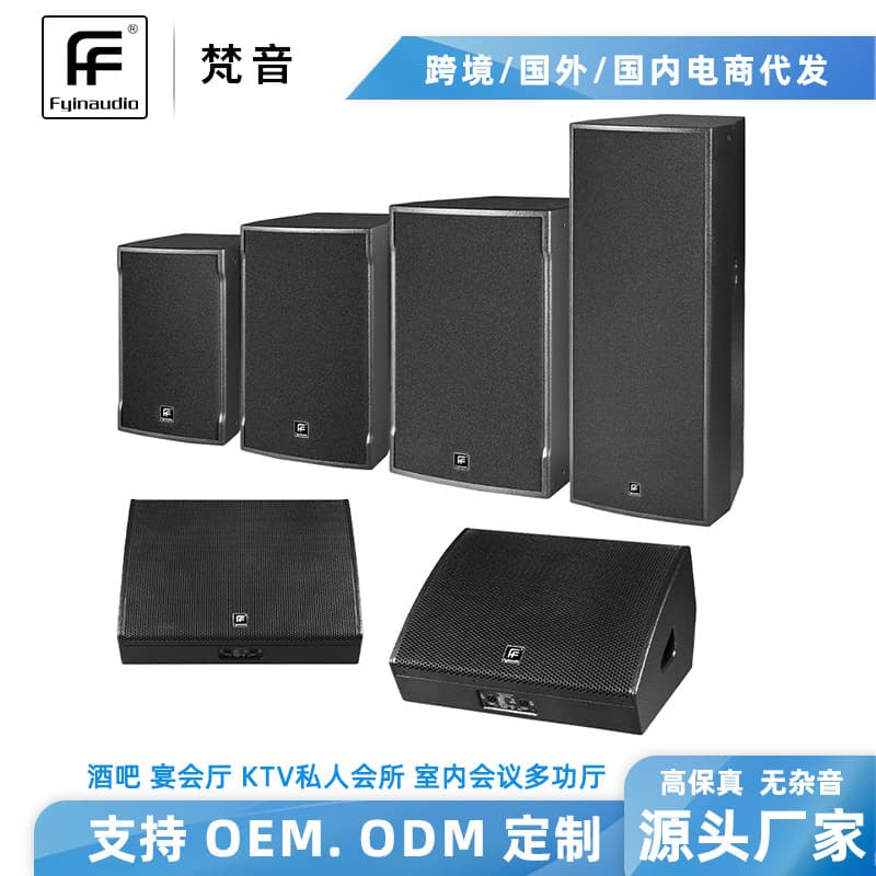 In Stock Dual 15-inch Professional Speaker, Single 12-inch KTV Bar Stage Indoor Conference Multi-function Wall-mounted Speaker