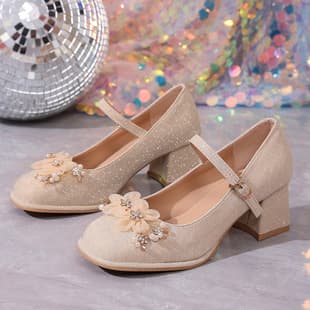 Block Heel High Heels for Women with Platform, Mary Jane Wedding Shoes for Bridal Gown, Xiuhe Suit, Bride Shoes, Mary Jane Flats for Women