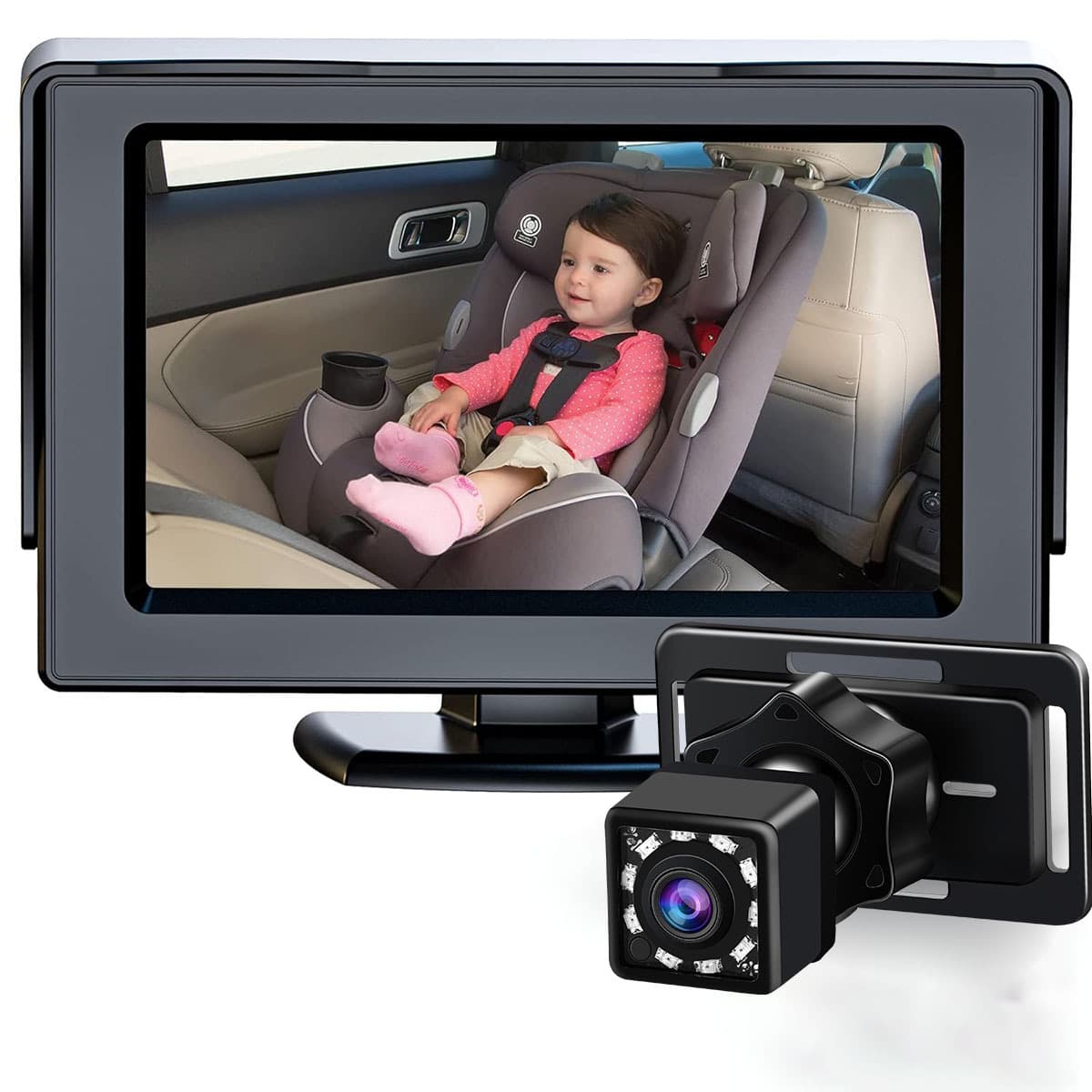 Amazon Hot Sale 4.3-Inch Car Baby Monitor Compatible with Car Baby Mirror