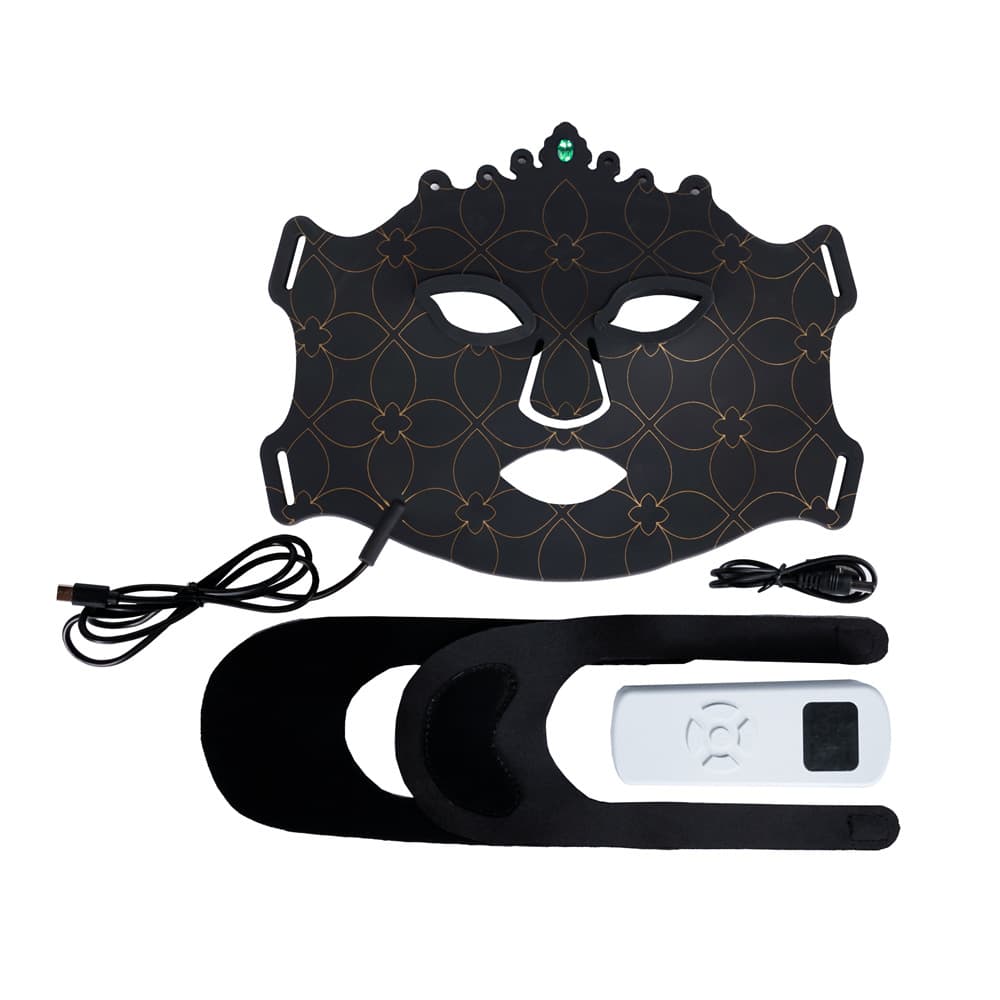 Cross-border new silicone face mask for whitening, rejuvenating, sterilizing, acne removal, brightening complexion, reducing fine lines, and alleviating skin aging.