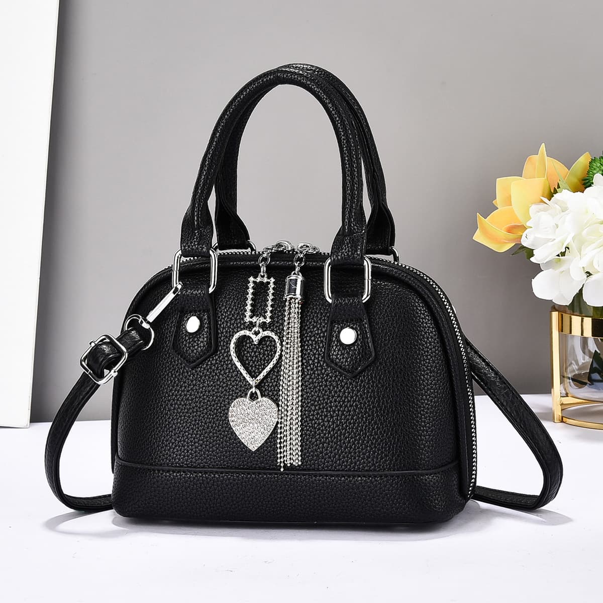 Handbag Fashion Shell Bag Women 2024 Summer New Style Simple Shoulder Bag Trendy Casual Crossbody Bag