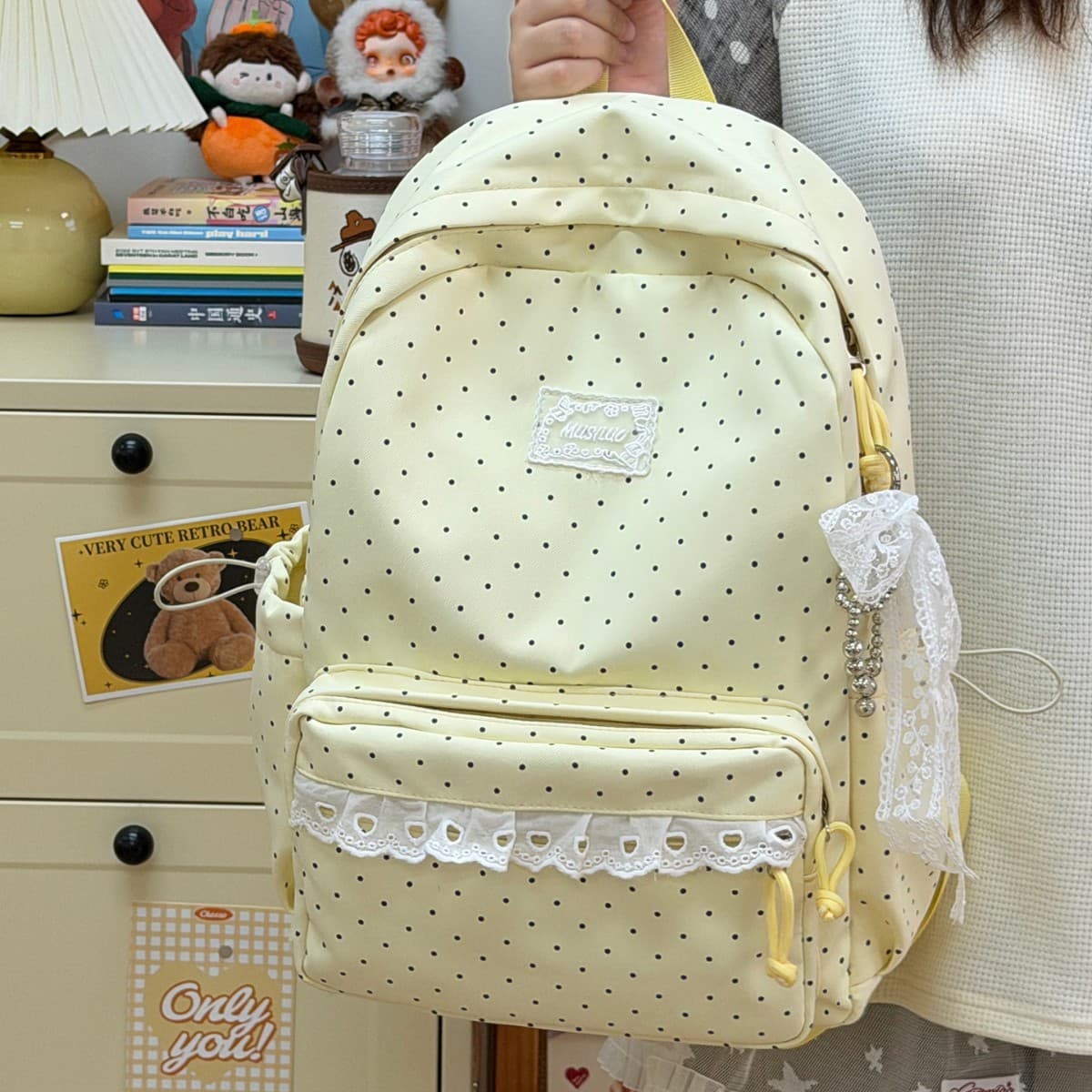 Korean-style student backpack for middle and high school, outdoor commuting travel large-capacity stylish backpack